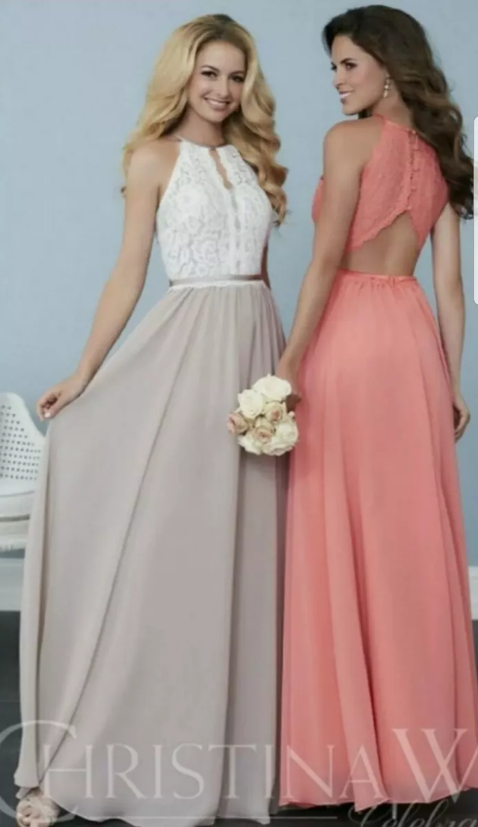 Taupe formal gown sales
