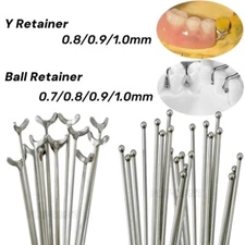 Dental Ortho Ball/Y-Type Retainer Clasp Wire Oblique Bar Teeth Position Hold