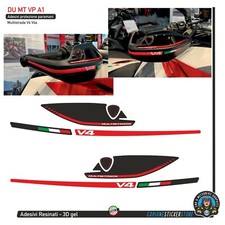 Adesivo DUCATI MULTISTRADA V4 protezione paramani 3d resinati DU MT VP A1