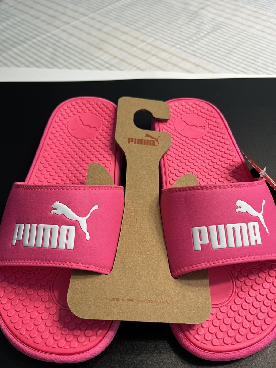 NWT - PUMA Slides Flip Flop Cool Cat Pink Sport Sandals Women&rsquo;s 10 