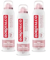 3X Borotalco Invisible Profumo Cipriato Talk-Barriere-Effekt Deo Spray 150Ml