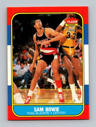 1986-87 Fleer #13 Sam Bowie NM to NM-MT+ Vintage Basketball Card