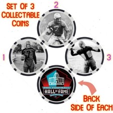 DUTCH CLARK - PRO FOOTBALL HALL OF FAME - COLLECTABLE COIN SET