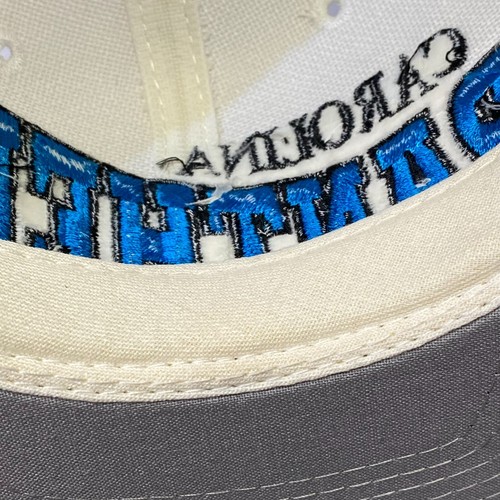 Vintage 90s Carolina Panthers Spellout Pro Line Apex One Fitted Hat Size 7 1/8 - Picture 10 of 13