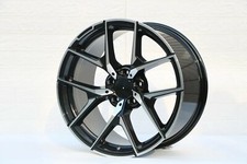 One Wheel 19x8.5 5x112 Et30 Cb66.6 Black Machined Fit Mercedes Benz Cls E S Sl