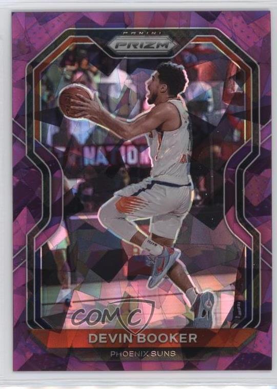 2020-21 Panini Prizm Purple Ice Prizm /175 Devin Booker #214