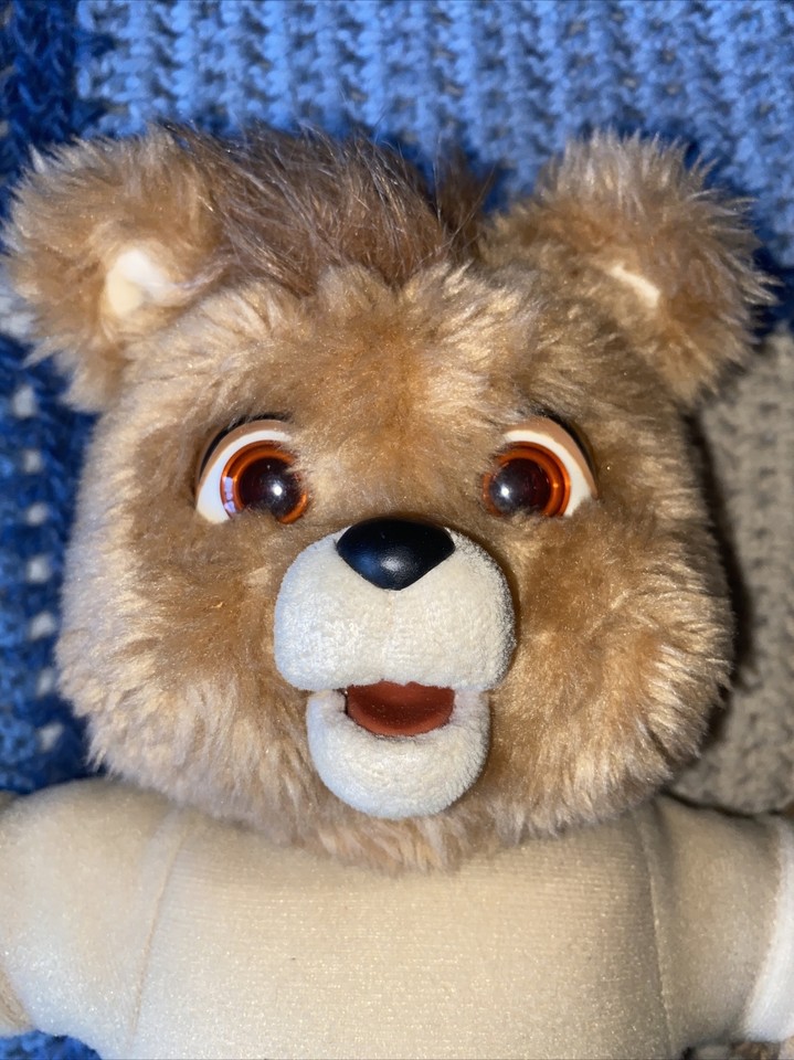 WOW Baby Teddy Ruxpin 1987 Vintage Talking Interactive Plush Teddy Bear