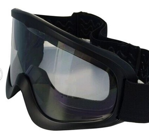 Adulti Motocross Atv Enduro MX Sci Occhiali Neri Moto Off Road Lente  Trasparente | eBay
