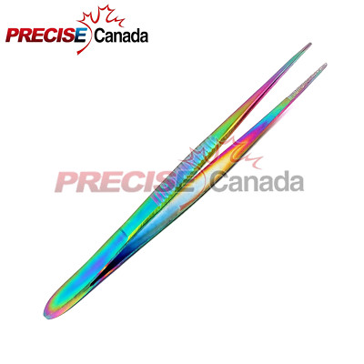 PRECISE CANADA Splinter Forceps - Fine Point 4.5'' Multi Color