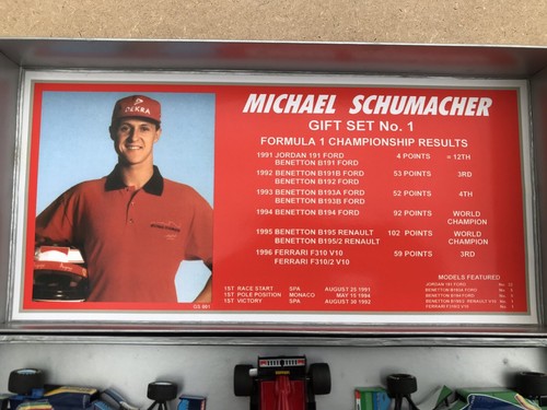 1:43 Minichamps Michael Schumacher Formula 1 1994 1995 Gift Set No1 - Picture 3 of 7
