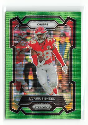 L'JARIUS SNEED #146 2023 PANINI PRIZM CHIEFS NEON GREEN PULSAR