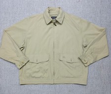 Vintage 80s Burberry Beige Men Bomber Classic Jacket lightweight Blouson Size 50