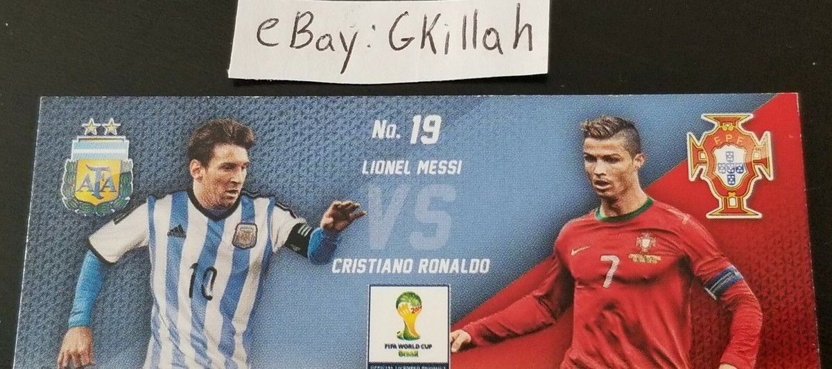 2014 Panini Prizm World Cup Matchups Lionel Messi Cristiano