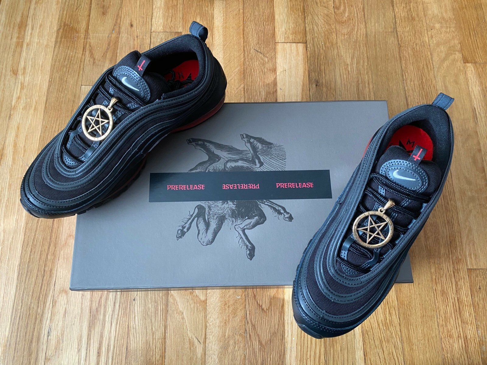 MSCHF X Lil Nas X Satan Shoes Size 8 Special Case Prerelease | eBay