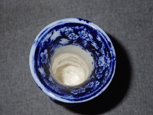 Antique Wedgwood 4” Bud Vase Flow Blue Transferware - Picture 7 of 9