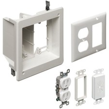 Arlington TVBR505K 2-Gang Recessed Power and Low Voltage TV Box Kit