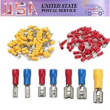 Terminals 2.8/4.8/6.3mm Vinyl Insulated Female Spade Wire Connectors 22-10 AWG