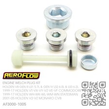 AEROFLOW ENGINE WELCH PLUG KIT V8 GEN 3 LS1 5.7L [HOLDEN VT-VX-VY-VZ COMMODORE]