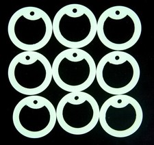 500 Pack Glow in the Dark Military Army Dog Tag Silencers Silicone Rubber ID Tag