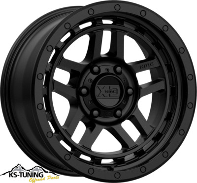 Alu Felge 8,5 x 17 ET +18 KMC XD140 / KM540 Wheels schwarz Jeep Wrangler JL 18-