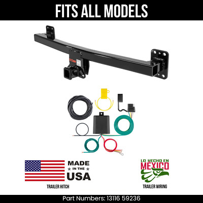For 11-18 Porsche Cayenne Trailer Hitch + 4Way Wiring Fits All Models Curt Tow