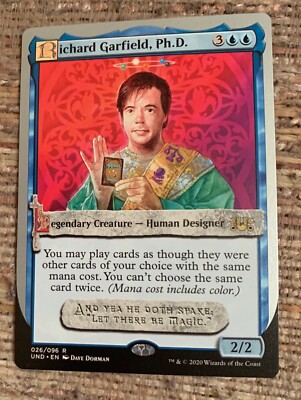 Richard Garfield, Ph.D. - MTG Magic Card - Unsanctioned UND Richard Garfield, Ph.D. - MTG Magic Card - Unsanctioned UND