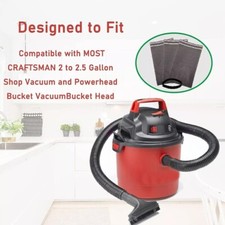 6 Wet Dry Filter Bags for 2 - 2.5 Gallon Vacuum Stinger for