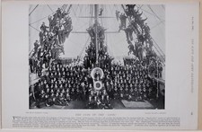 1896 Burenkrieg &Auml;ra Matrosenjungen Ausbildungs Schiff LION Devonport