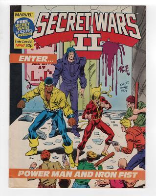 1985 MARVEL SUPER HEROES SECRET WARS II #6 POWER MAN AND IRON FIST KEY RARE UK