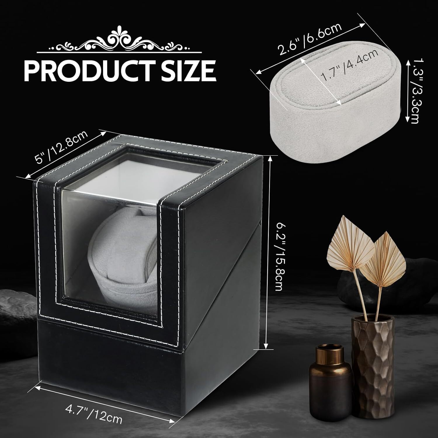 Watch Winder Single Automatic Winders Storage Box Case Rolex & Automatic Watches