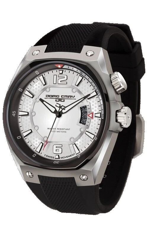 Jorg Gray Wristwatches Rubber Band Rubber Case