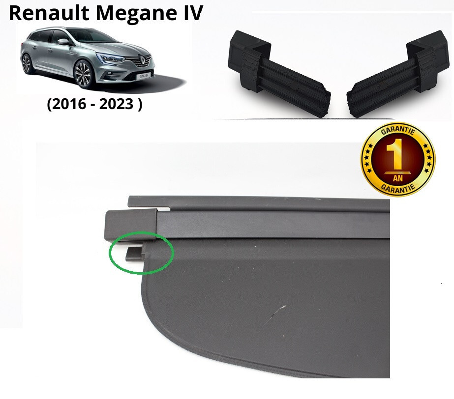 Kit De 2 Embouts D'axe Pour Support De Plage Arrière Coulissante Renault Clio Estate II Et III - Neuf D'origine