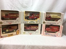 6 ANHEUSER BUSCH BUDWEISER DIECAST METAL TRUCK BANK ERTL LOOK 