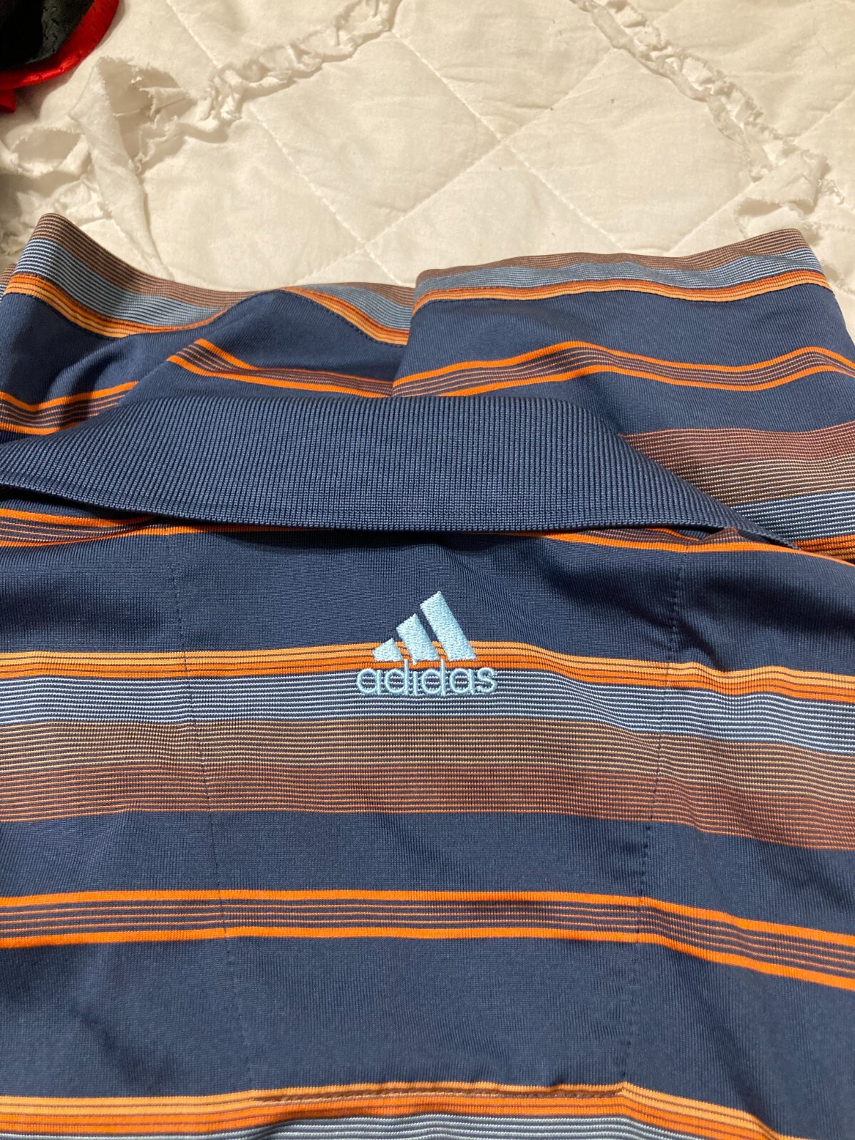 Adidas Climacool The Legacy Orange  polo golf  Shirt men's  adult Large  NEW