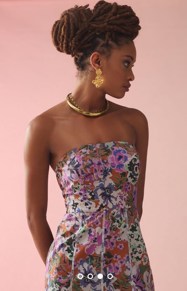 geisha designs strapless train mini dress New Anthropologie Geisha Designs Strapless Train Mini Dress Size Xl