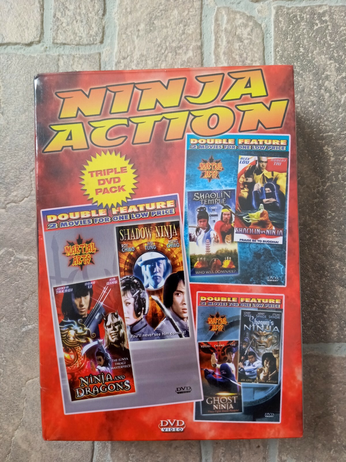 Karate Ninja Action 3 Pack [6 Movies] Martial Art DVDs Sealed Shaolin Shogun eBay