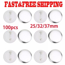 100x Fit Badge Maker Machine Die Mould Button Parts Badge Brooch Pin 25/32/37mm