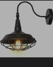 Eumyviv W0013 1-Light Industrial Metal Wall Sconces with Metal Shade Retro