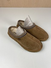 UGG Tasman II Chestnut Suede Sheepskin Men  s 7 Women  s 8 Slippers NWOB