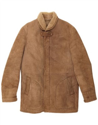 Everest Herren Lammfelljacke IT 54 2XL Beige DT01