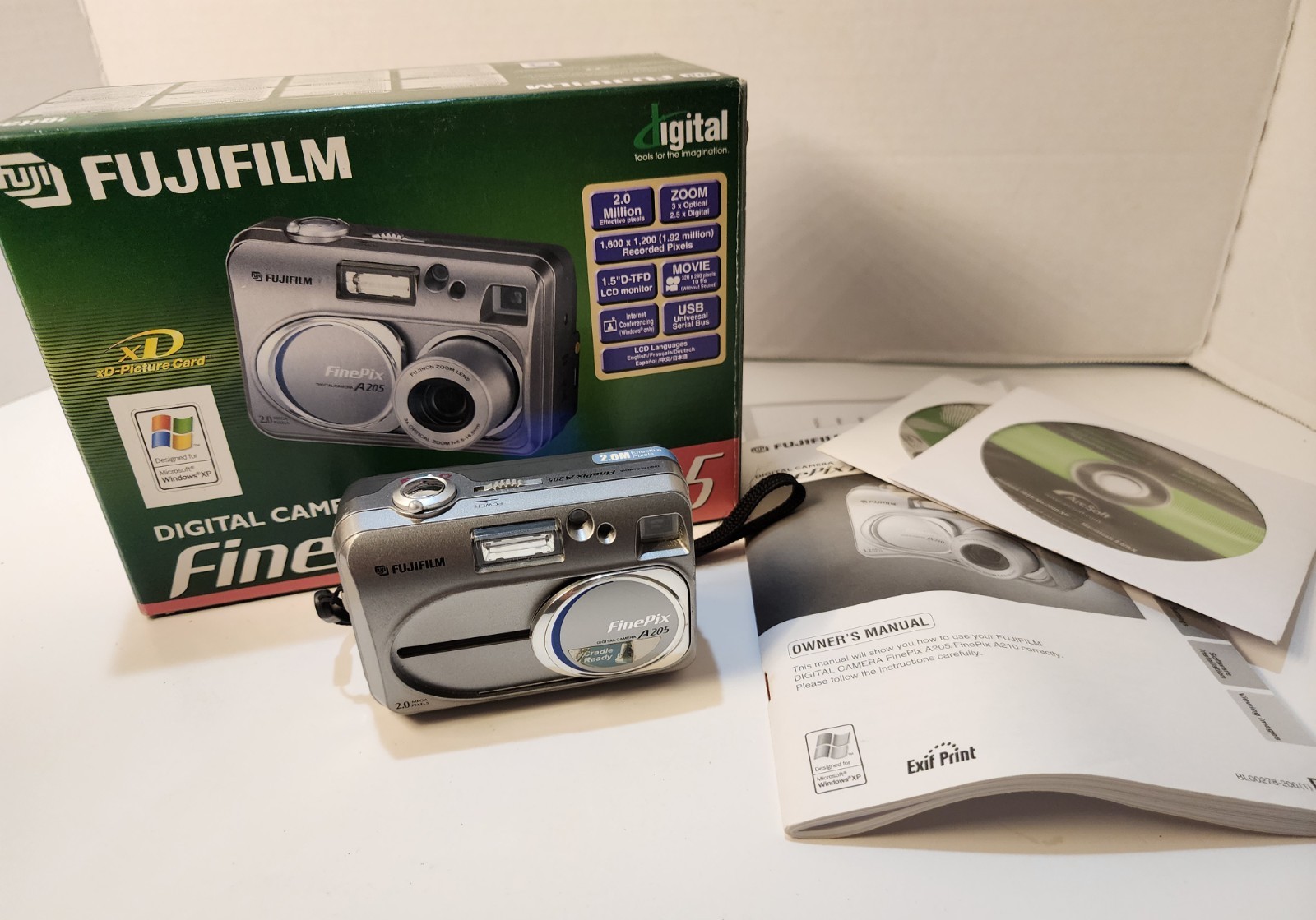 Fujifilm FinePix A205 2MP Digital Camera with 16MB XD Card - Check Details