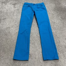 Levi's 510 Super Skinny Denim Jeans Boys Youth 18R 29x29 Sky Blue Stretch Casual