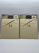 Vintage Field Manor Lycra Opaque Control Top Loden Pantyhose 382 Size A Lot Of 2
