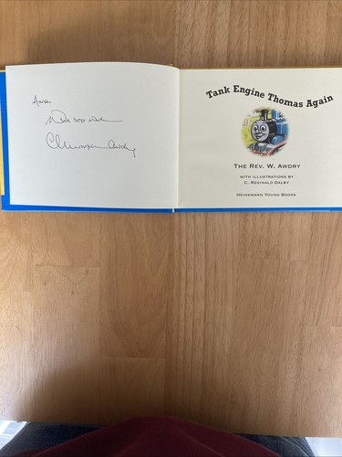 Panzermotor Thomas wieder H/Rückenbuch sehr guter Zustand Signiert von Christopher Awdry - Bild 3 von 3