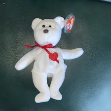 Ty Beanie Baby Valentino the Bear 1993 Brown Nose (Rare Misprint Collectable) 