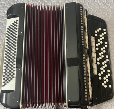   Rare Professional Universal Full-Size 5-Row Button Chromatic Accordion  