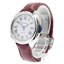 CARTIER CLÉ DE CARTIER WSCL0017 35mm SS Silver Dial Automatic Date #C406