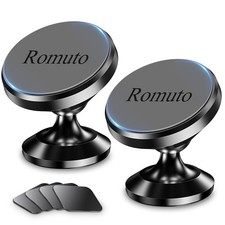   2-Pack   Magnetic Phone Holder for Car 1.3 x x 1.2 inches, Black
