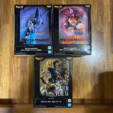 Dragon Ball Z Super Figure Majin Vegeta Super Saiyan God Son Goku Beerus Set