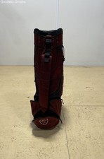 Nike 5-Way Divider Golf Cart Bag Red W/ Shoulder Strap Raincover